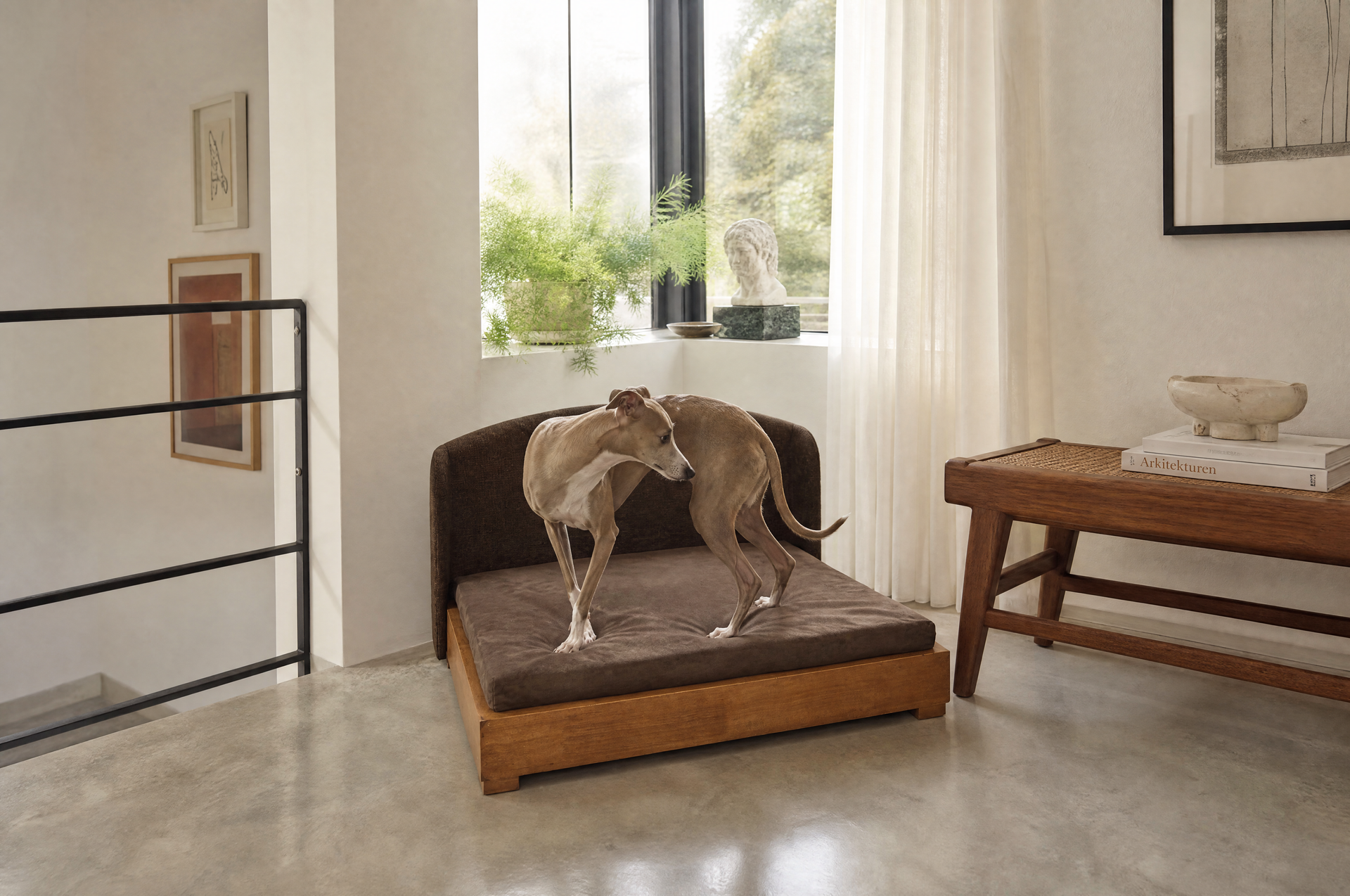 The Haven — Luxury Handcrafted Dog Bed | Solid Wood, Orthopedic, Waterproof lined