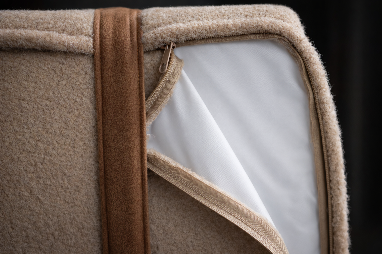 The Modern Day Bed — Boucle Lounge Dog Bed | High-Density Foam, Waterproof Lined, Washable