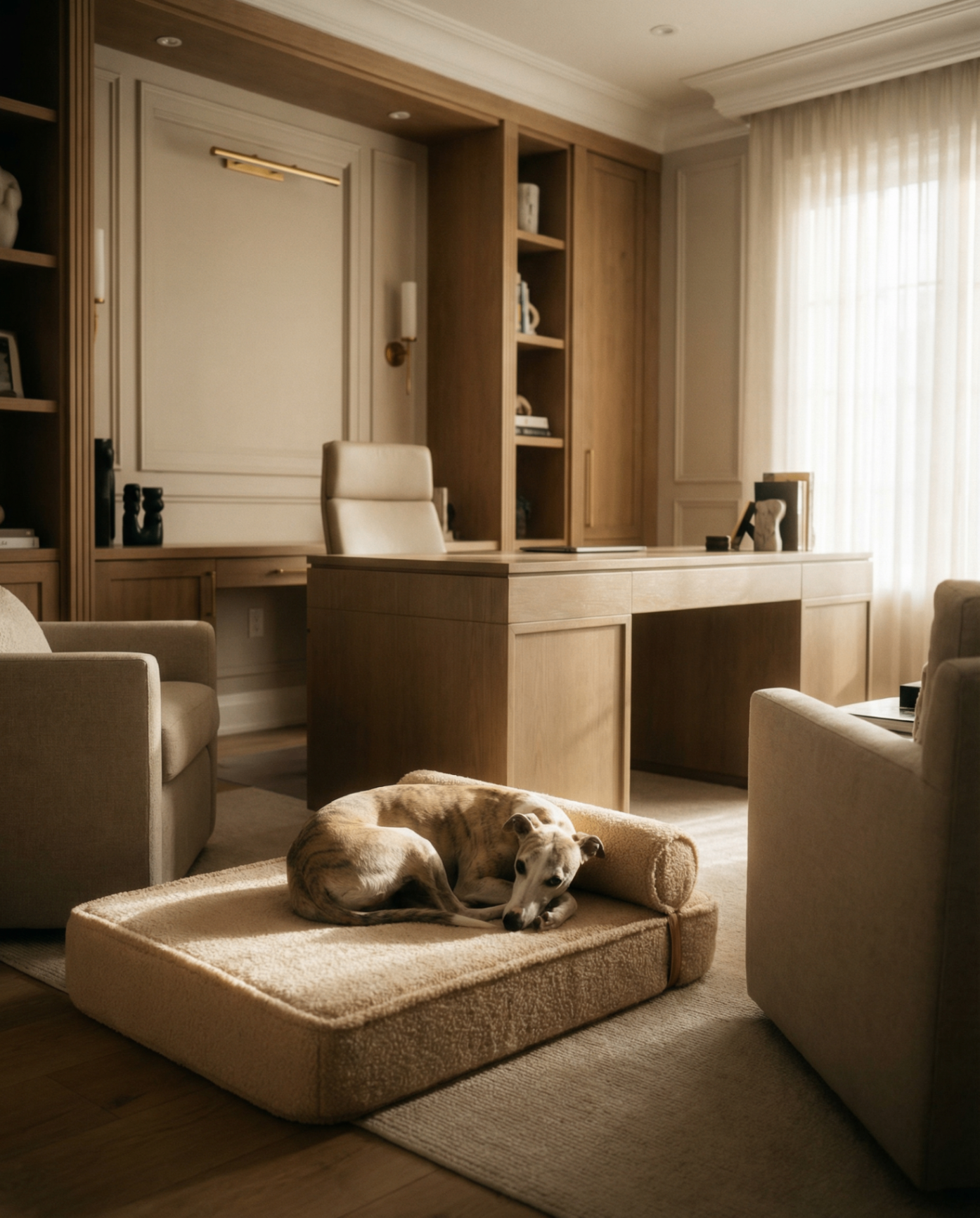 The Modern Day Bed — Boucle Lounge Dog Bed | High-Density Foam, Waterproof Lined, Washable