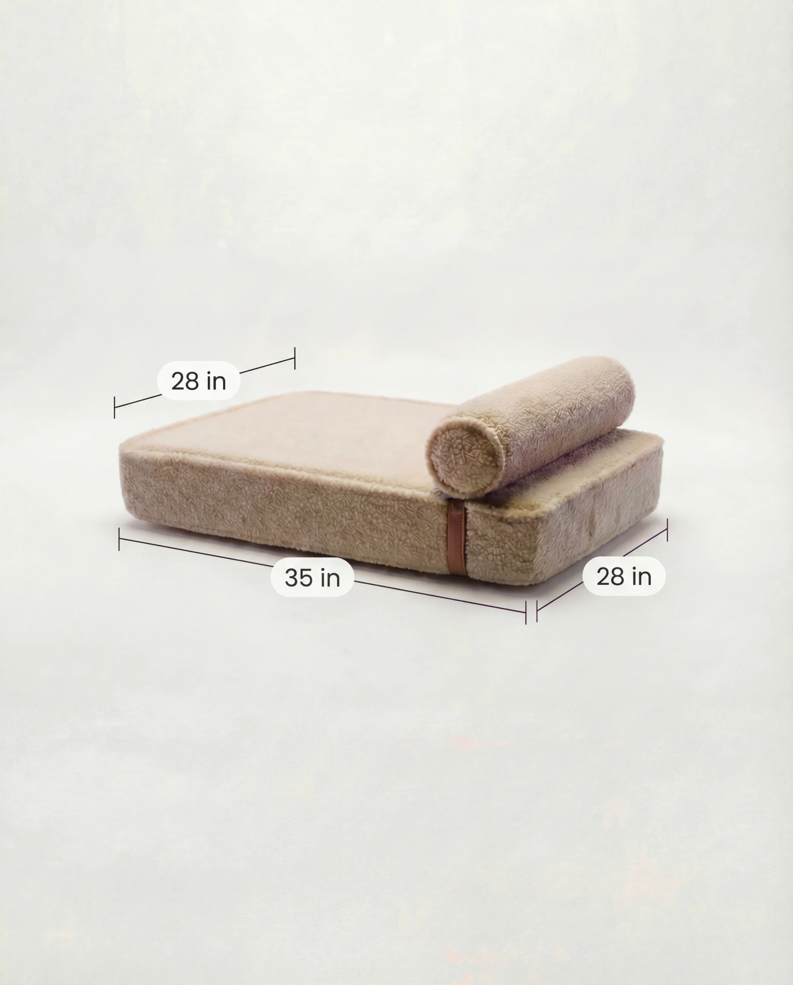 The Modern Day Bed — Boucle Lounge Dog Bed | High-Density Foam, Waterproof Lined, Washable