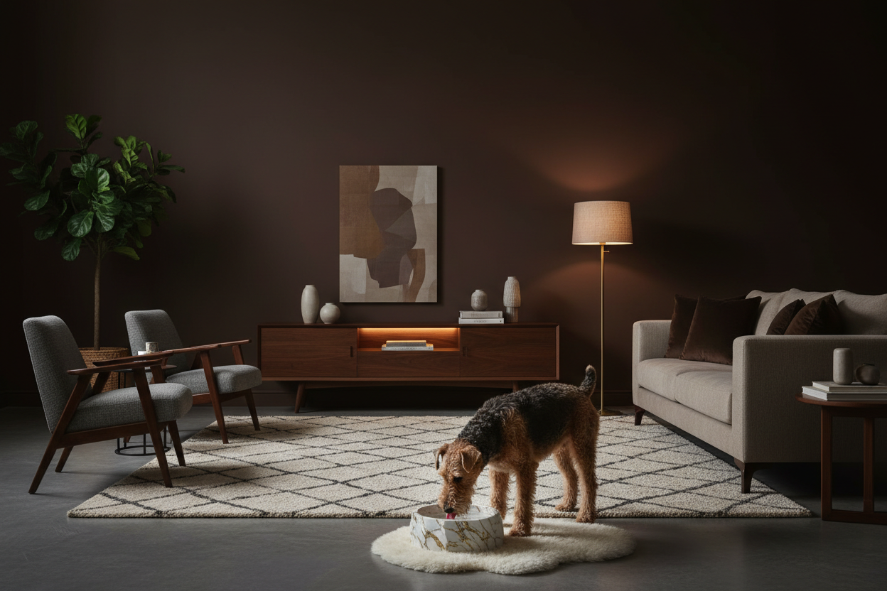 Make the room darker maybe even dark walls